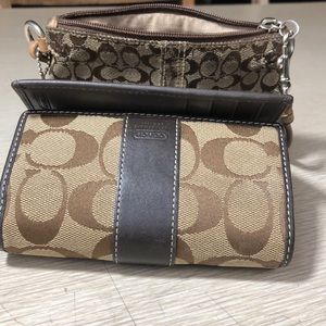 Coach wallet and coin purse combo